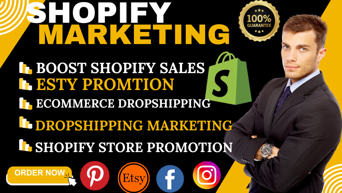 I Will Boost Shopify Sales Through Shopify Marketing and Etsy Marketing