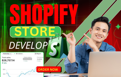 I Will Be Your Shopify Expert, Developer, and Design Your Shopify Store