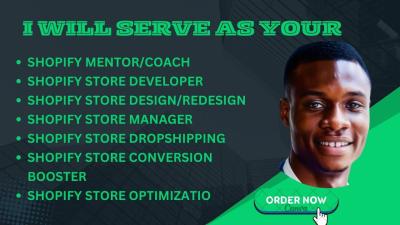 I Will Be Your Shopify Mentor to Enhance Your Dropshipping Store’s Conversion Rate