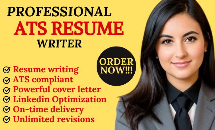 I Will Create an Executive Resume, ATS Compliant Resume, Cover Letter, and Be Your Resume Writer