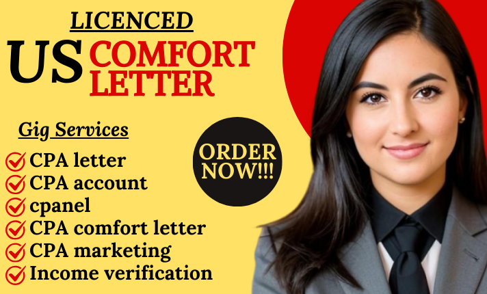 I Will Get You US CPA Letter, CPA Comfort Letter, CPA Verification Letter