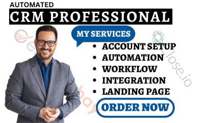 I Will Set Up Close.io, ACT!, CRM, Zoho, Bigin, Agile CRM, EngageBay, and Salesforce Automation