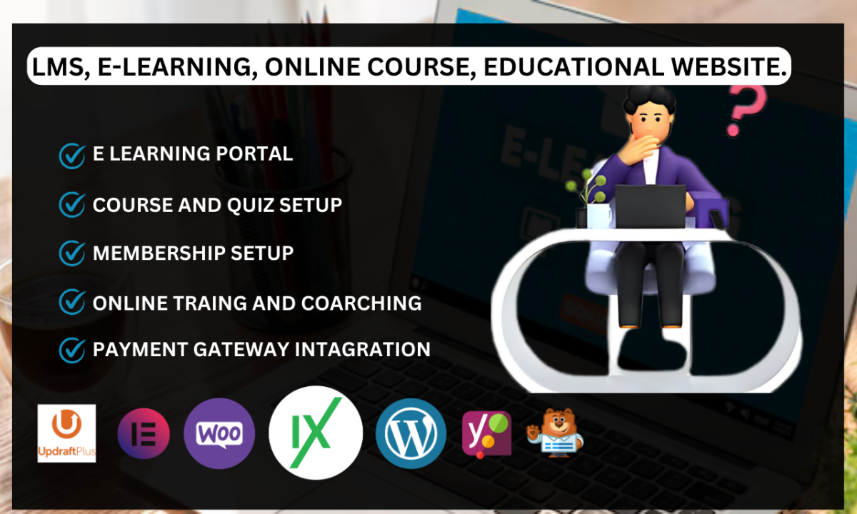 Build Online Course eLearning Website | LMS Tutor | Education Website