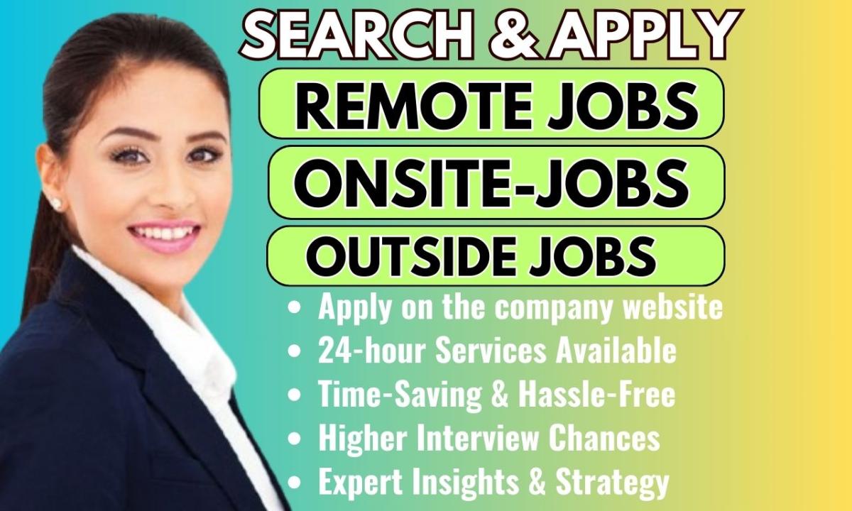 I Will Search and Apply for 100 Remote Job Applications on Your Behalf