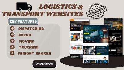 I Will Create a Professional Logistics Website for Trucking, Transport, Dispatch, Freight, and Cargo Services