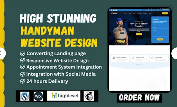 I Will Design Handyman, Electrical, HVAC, and Roofing WordPress Websites