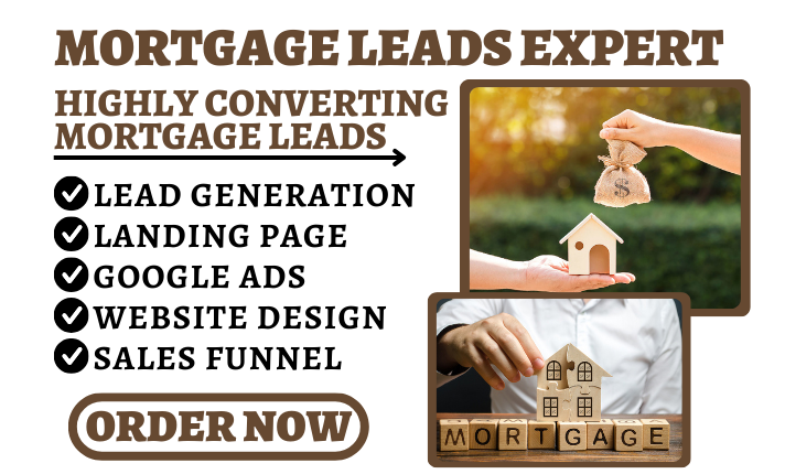 I Will Generate Hot Mortgage Leads with a Dedicated Mortgage Website and MCA Landing Page for Insurance Ads