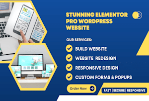 I Will Design Elementor Pro Website for Business and Ecommerce