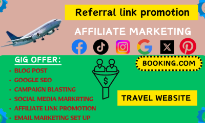 I Will Create an Autopilot Travel Affiliate Website with Affiliate Referral Link Promotion