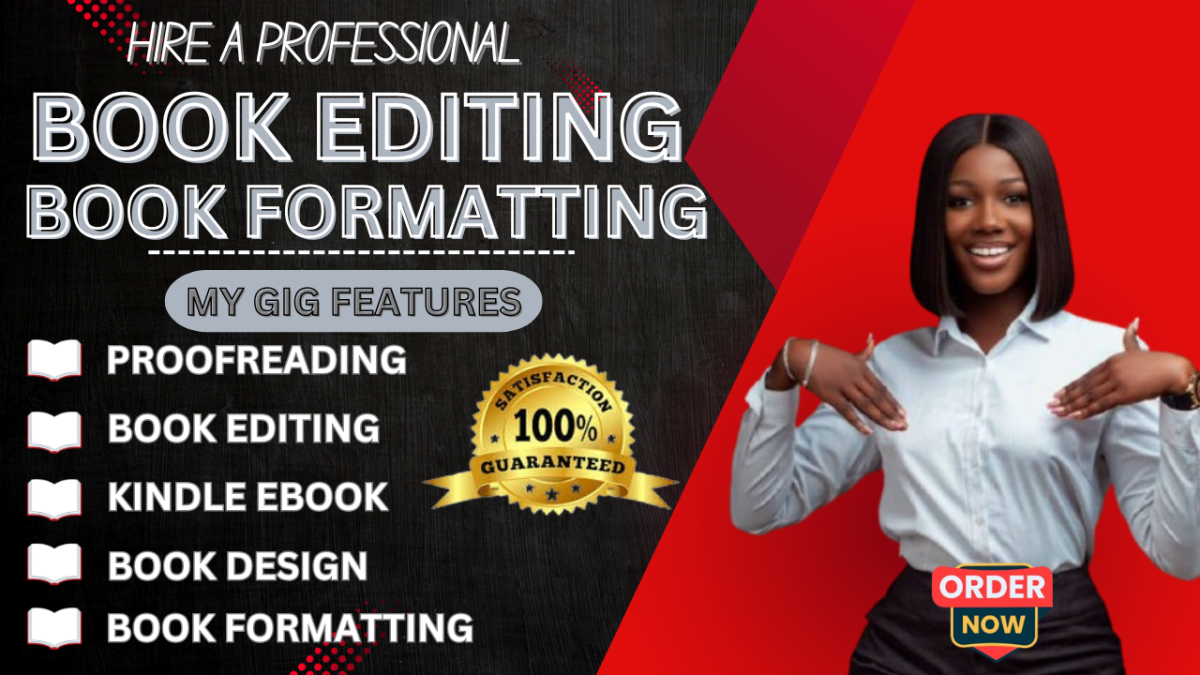 I Will Professionally Proofread and Edit Your eBook or Book