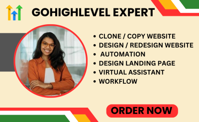 I will clone or copy gohighlevel website design go high level ghl crm landing page