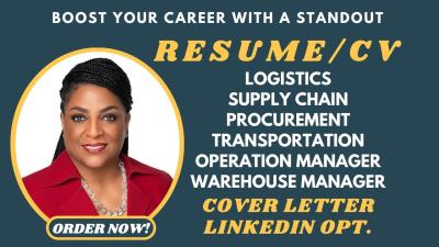 I Will Craft an Exceptional Logistics Supply Chain Procurement Warehouse Management Project Driver Resume