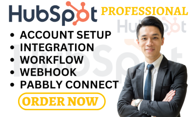 I Will Do HubSpot API Integration, Webhook, Zapier, Pabbly Connect, Make.com Automation