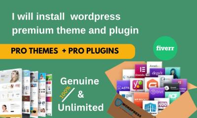 I Will Install WordPress Premium Theme or Plugin