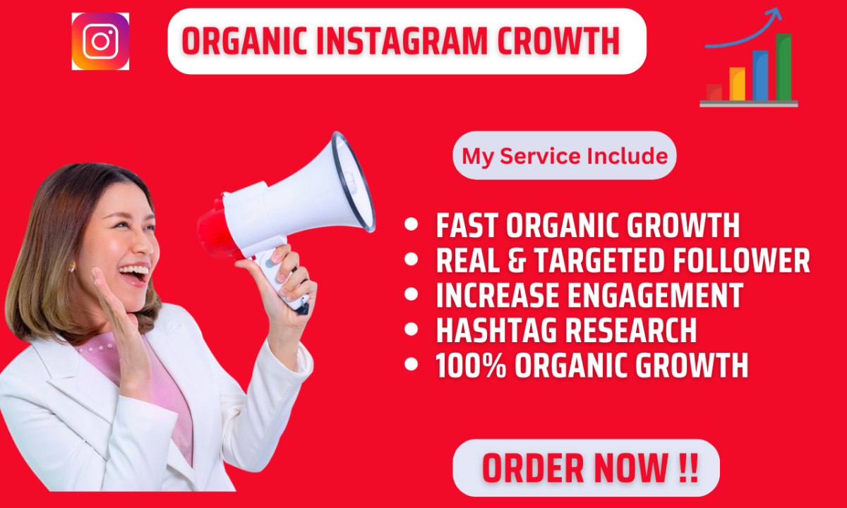 I Will Organically Grow Your Instagram Account for Organic Growth