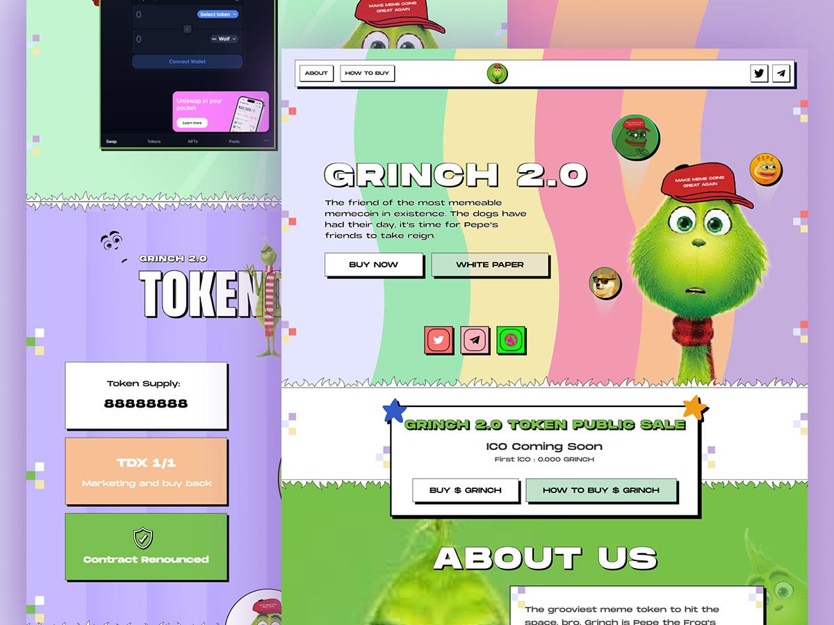 I Will Design a Web3 Cryptocurrency Landing Page for Your Meme Coin or Token Website