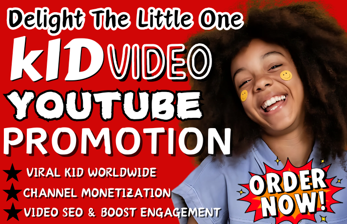 Kid YouTube Video Promotion in USA | Video Marketing & Channel Monetization