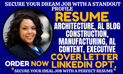 Create a Professional Architecture, Construction, and Mechanical Resume & Cover Letter