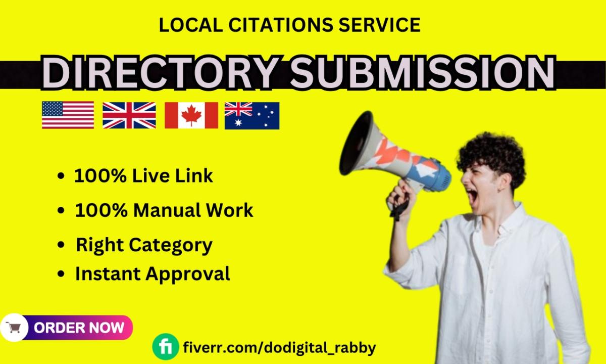 I Will Do 400 Best Local Citation Directory Submission Instant Live