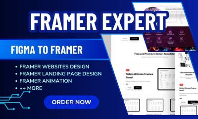 I Will Create Stunning Framer Websites and Landing Pages with Figma and Framer Animation