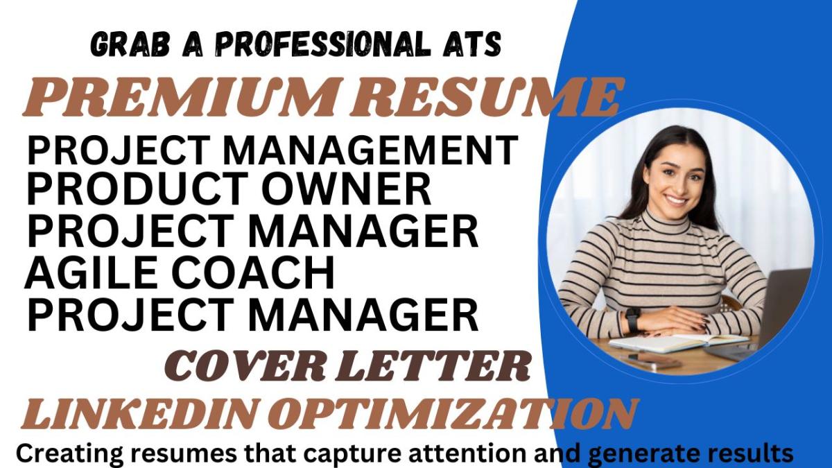 I Will Create an Impeccable Project Management Resume, Product Manager Resume, and Cover Letter