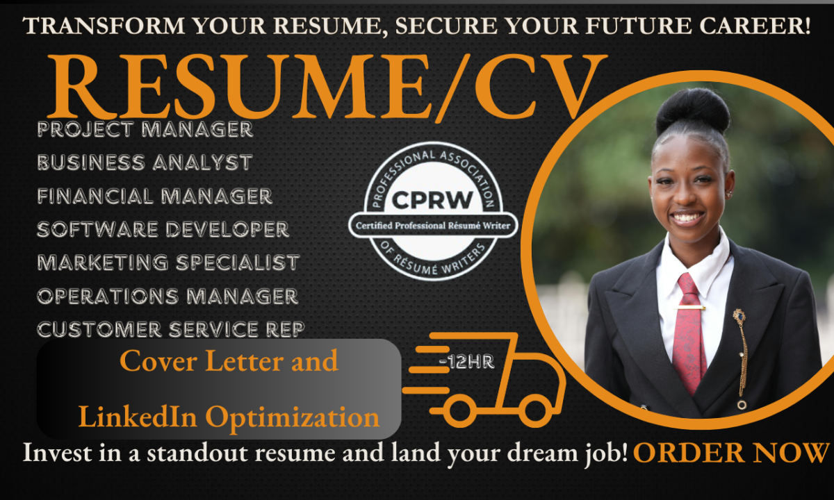 I Will Craft and Enhance Your Ecommerce Resume, Customer Service, and Marketing Management CV