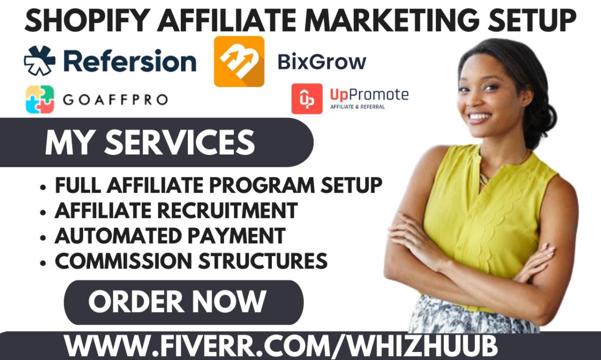 Setup Shopify Affiliate Marketing with UpPromote, GoAffPro, Candy, Bixgrow, and Refersion