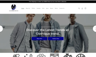 I Will Create a Stylish Shopify Store for Your Denim Jean and Streetwear Clothing Brand