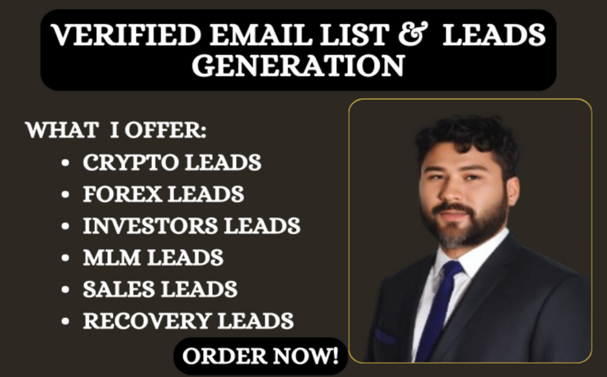 I Will Provide High Quality Crypto, Forex, Investor, and LinkedIn Leads for Your Business