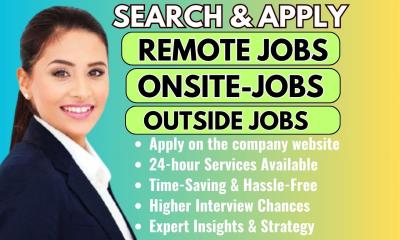 I Will Search and Apply for 100 Remote Job Applications