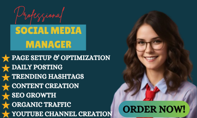 I Will Be Your Social Media Manager: Twitch & YouTube Channel Marketing & Website Page SEO