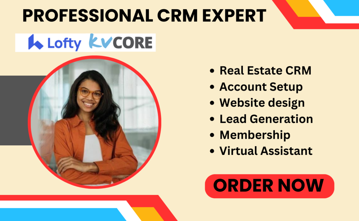 I Will Set Up Real Estate CRM, Lofty CRM, KVCore, Follow Up Boss, and Lofty IDX Website Design