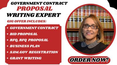 I Will Write Winning Government Contracts, Proposals, Bid Proposals, and RFPs