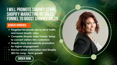 I Will Promote Your Shopify Store and Create a Sales Funnel to Boost Shopify Sales