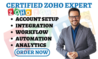 I Will Automate Your Zoho Meeting, Zoho Connect, Zoho Analytics, Zoho Mail, and Zoho Campaigns