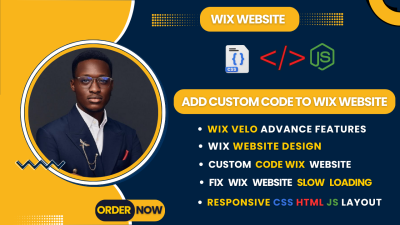 I Will Design a Custom Wix Website with Velo Code to Improve Wix Website Speed