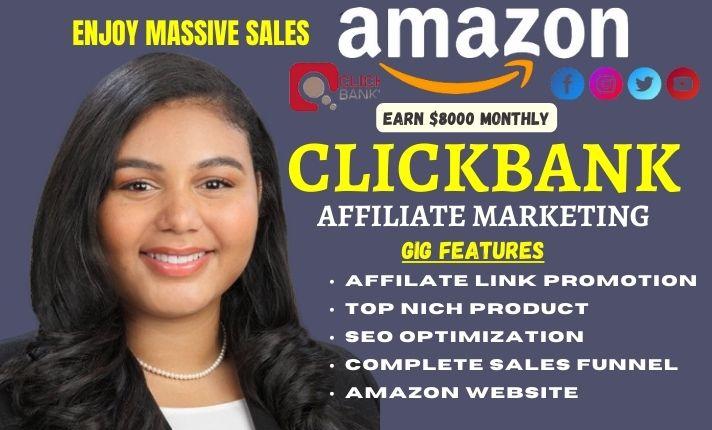 I Will Create an Autopilot Amazon Affiliate Website with ClickBank Affiliate Marketing Sales Funnel