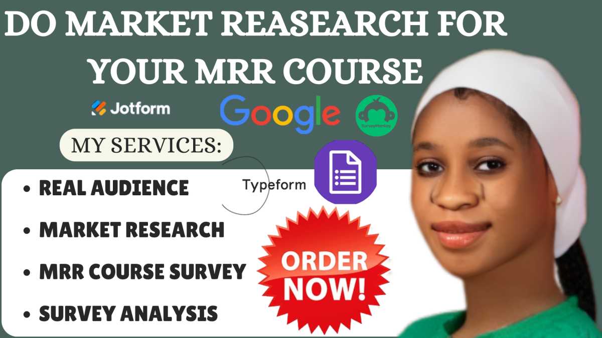 I Will Conduct Market Research for Your Course and Identify a Real Targeted Audience