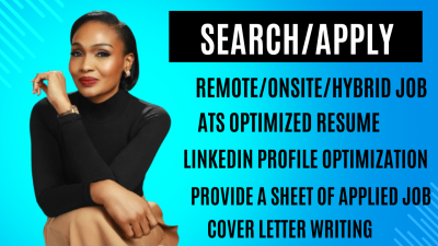 I Will Professionally Search and Apply for Remote or Onsite Jobs Using Reverse Recruit Job Hunt