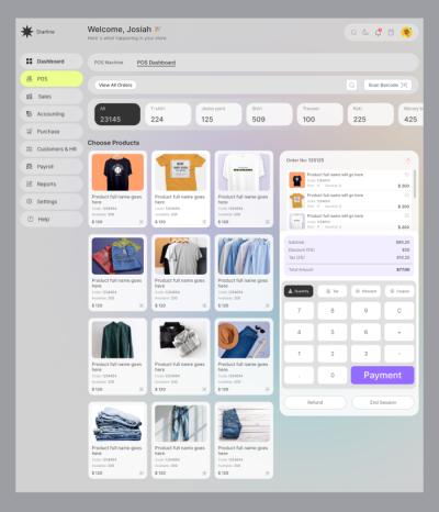 I Will Create UI/UX Designs for POS, ERP, and Dashboard Systems in Figma