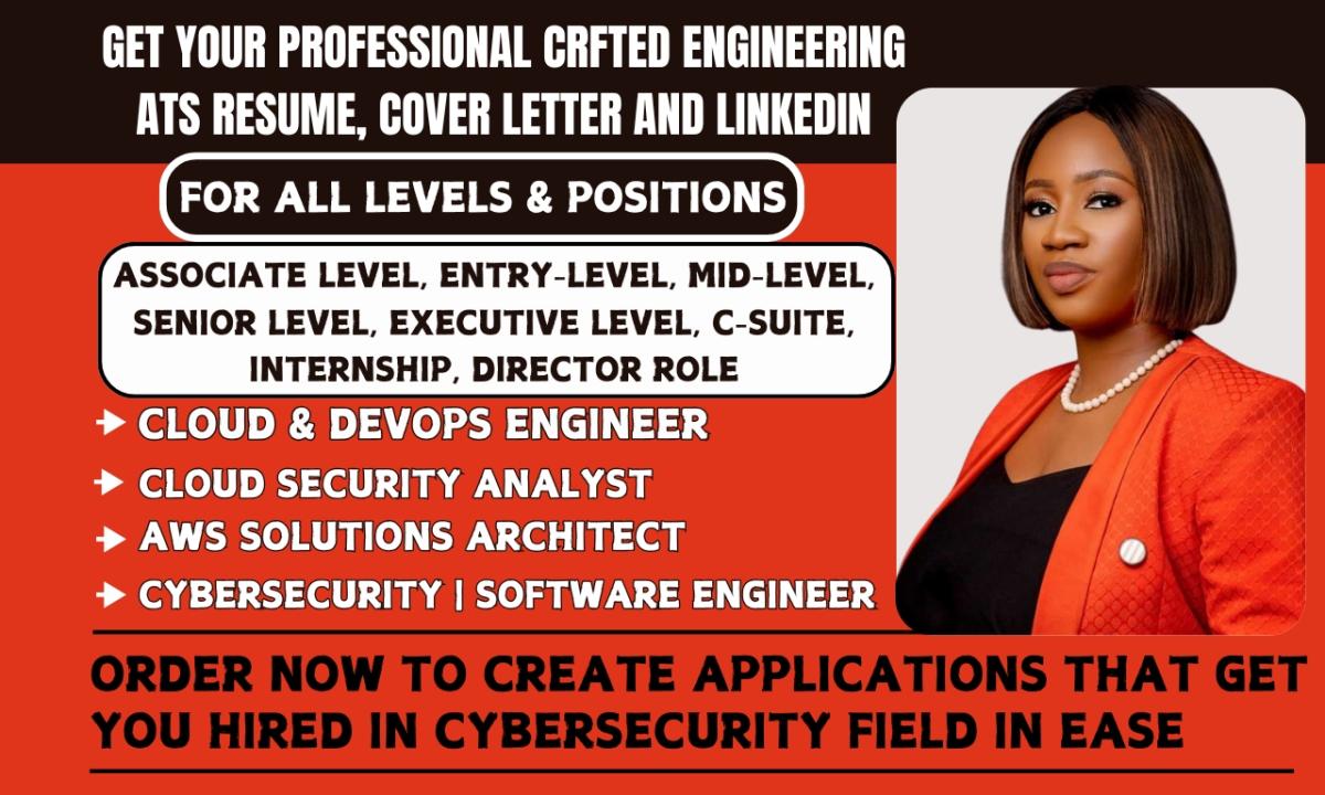 I Will Write Cloud Engineer Cybersecurity AWS Azure Architect DevOps Engineer Resume