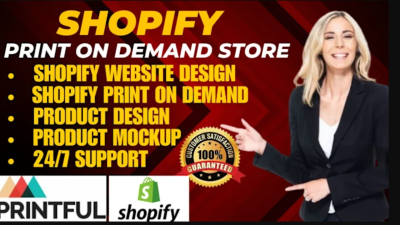 I Will Create a Shopify Print on Demand Store Using Printify