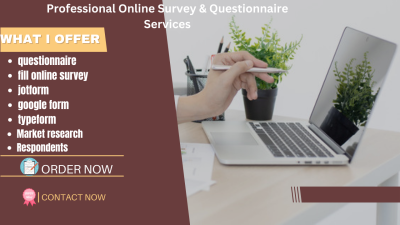 I Will Get Over 1000 Respondents to Fill Online Survey Forms, Polls, and Questionnaires