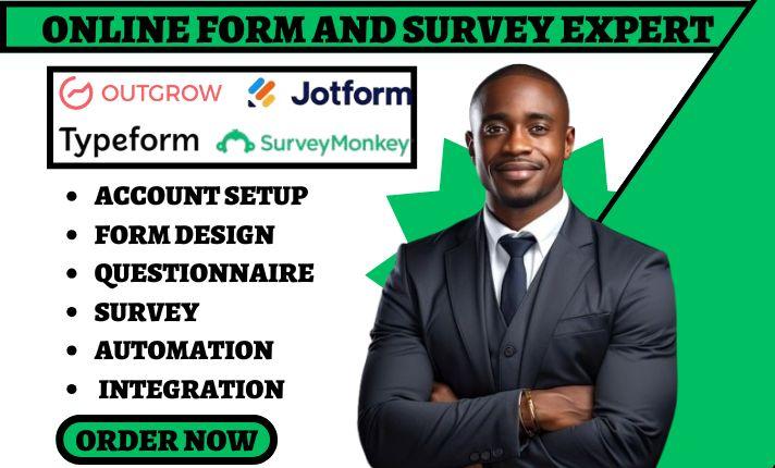 Professional Setup of Outgrow, Heyflow, Formstack, Lawn Sign, SurveyMonkey, Typeform, Yard Sign, and SignIn