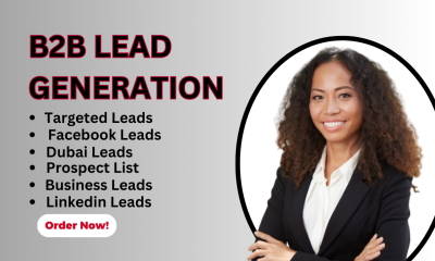 I Will Provide B2B Lead Generation Services for US, UK, and Dubai Markets via LinkedIn and Customized Prospect Lists