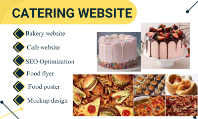 I Will Design Catering, Food Truck, Bakery, Cafe, Bar Club Food Shop Website & Fix Frontend