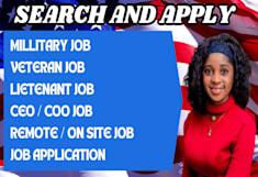 I Will Search and Apply for Military Job Applications Using On-Site, Remote, and Hybrid Options