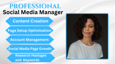 I Will Be Your Expert Social Media Manager and Content Creator