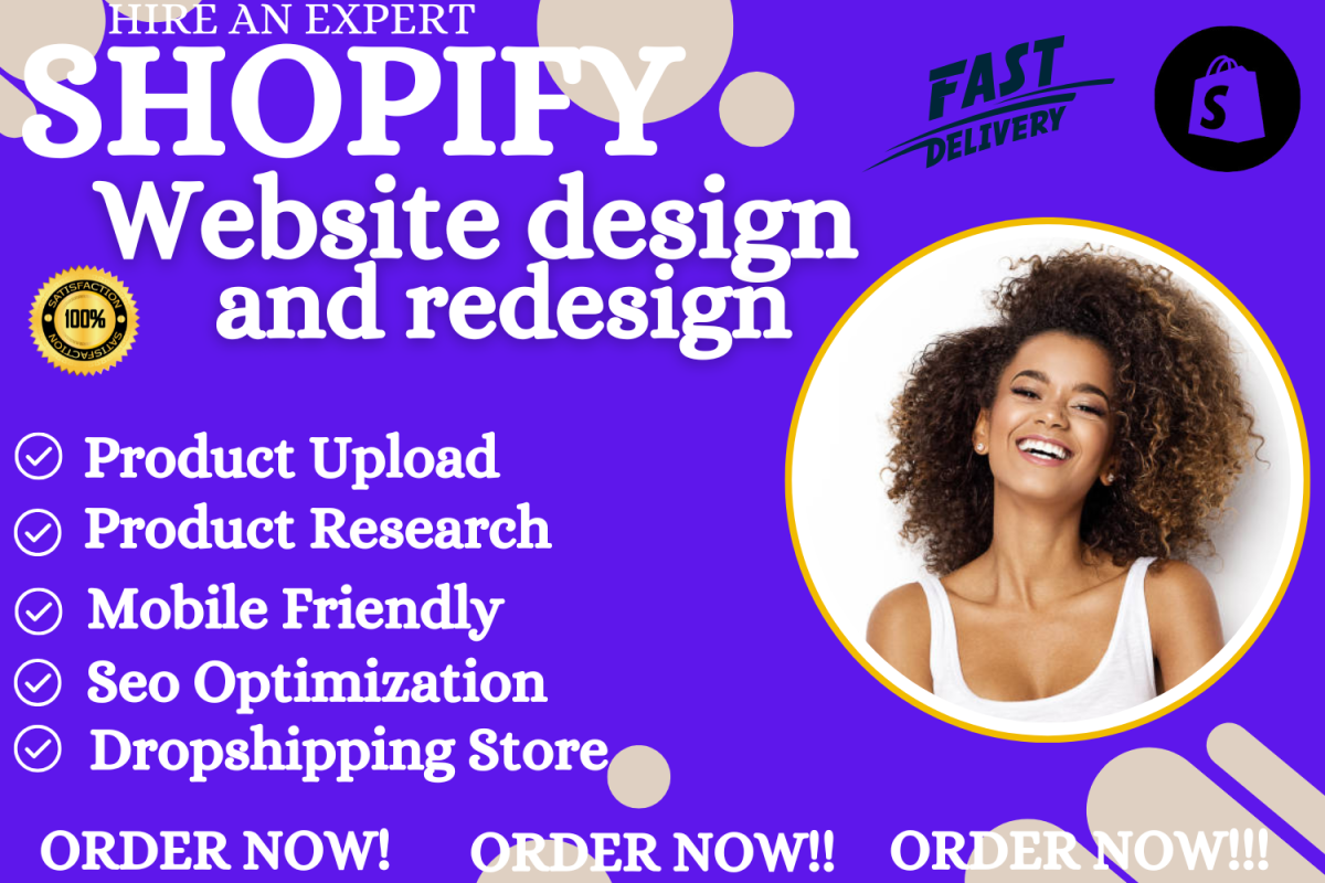 I Will Do Shopify Website Redesign, Shopify Website Design, Shopify Store Redesign