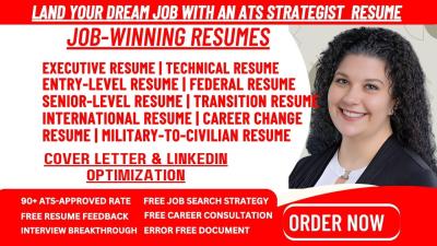 I Will Craft Professional ATS Resumes, Cover Letters, and Complete LinkedIn Profiles